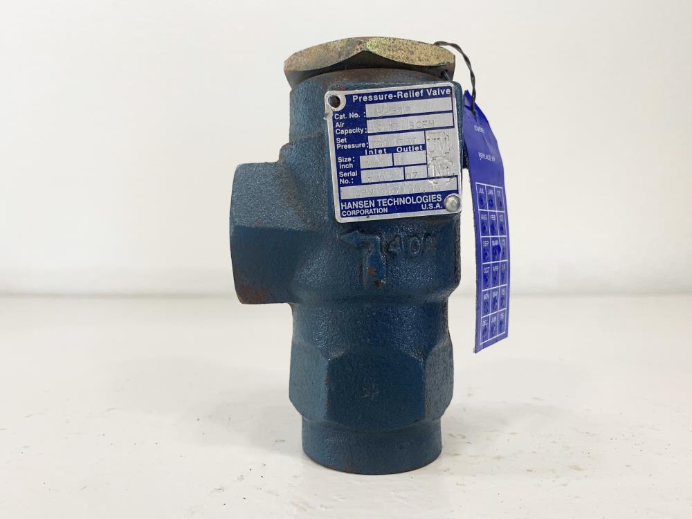 Hansen 3/4" x 1" NPT 300# Relief Valve H5602